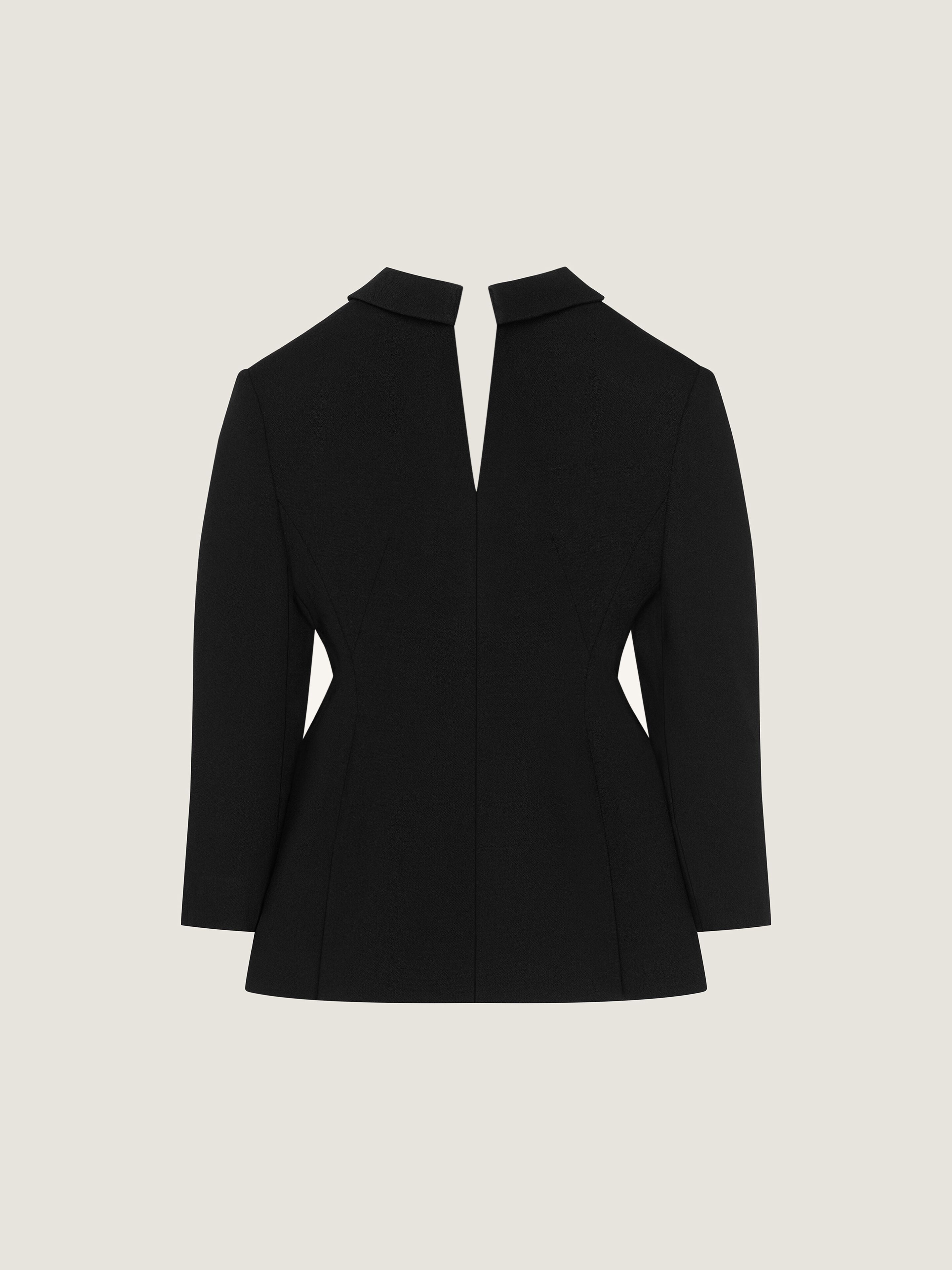 Back-to-front jacket in wool